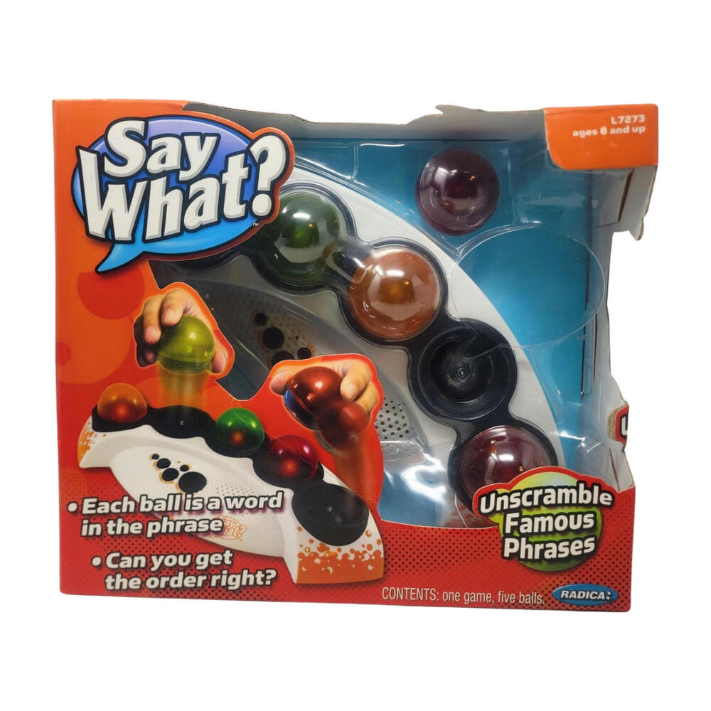 Say What? Famous Unscramble Phrase Mattel Electronic Game Radica 2007 Open Box